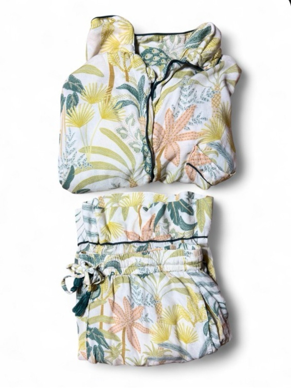 World market Beachy Coastal 100% Rayon Pajama Set